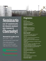 Seminario sul 30° anniversario del disastro nucleare alla centrale di Chernobyl