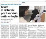 Meningite. Boom di richieste per il vaccino, potenziato il servizio