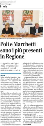 Rassegna stampa. “Poli e Marchetti sono i più presenti in Regione”