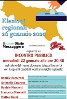 Incontro pubblico – Elezioni regionali 26 gennaio 2020