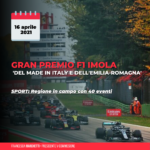 Sport e territorio. Emilia-Romagna in campo anche nel 2021. Il Gran Premio di F1 di Imola si chiamerà ‘del Made in Italy e dell’Emilia-Romagna’.